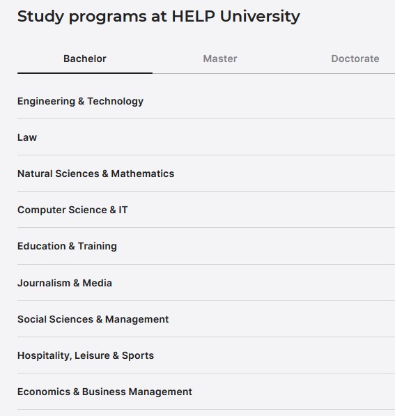HELP University MALAYSIA