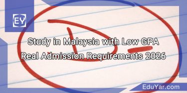 Study in Malaysia with Low GPA